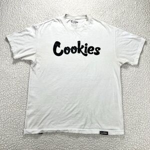Cookies SF Logo T-Shirt‎ Graphic Print Men’s XL  White Urban Streetwear Skater